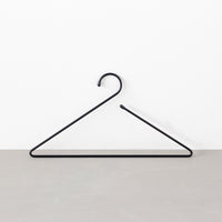 kanademonoブラックのシンプルアイアンハンガーtypeC